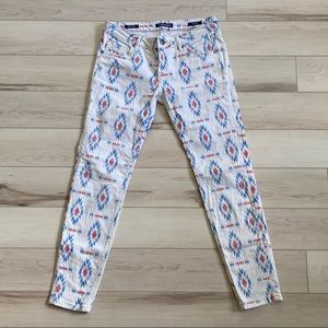 Vigoss Jagger Southwest Print Skinny Jeans SIZE:28